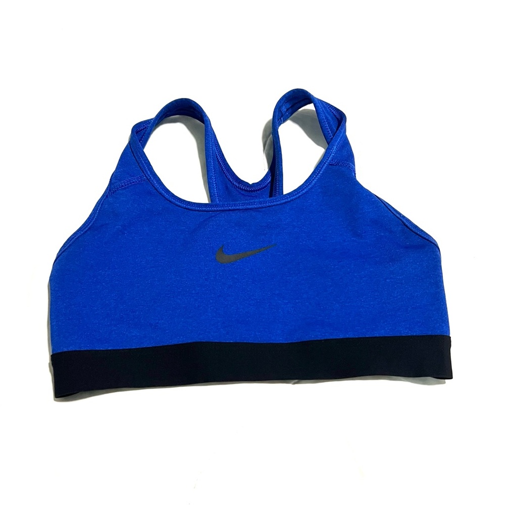 Nike Women’s Blue Dri-Fit Wireless Unlined Pull On Sports Bra Size XS
